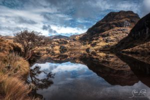 Cajas National Park Lake after sunrise