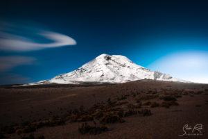 Chimborazo at night Ecuador Moonlid