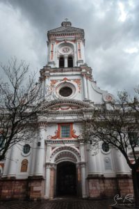 Church and trees Cuenca