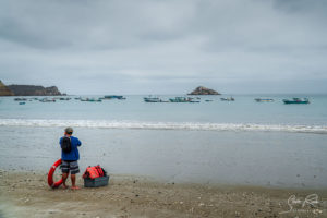 Coast Machalilla Waiting for boat