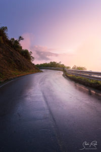 Ecuador Evening glow Road to Chimborazo