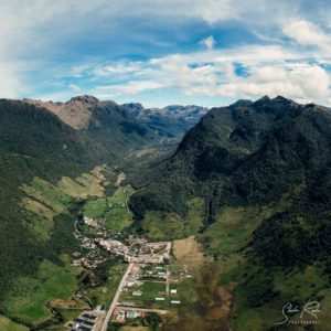 Papallacta Ecuador Aerial Panorama