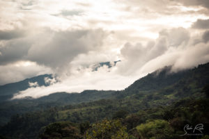 View on el Reventador fom village